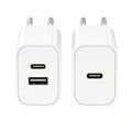 White EU USB-C Charger – Dual Port & Single Port Options