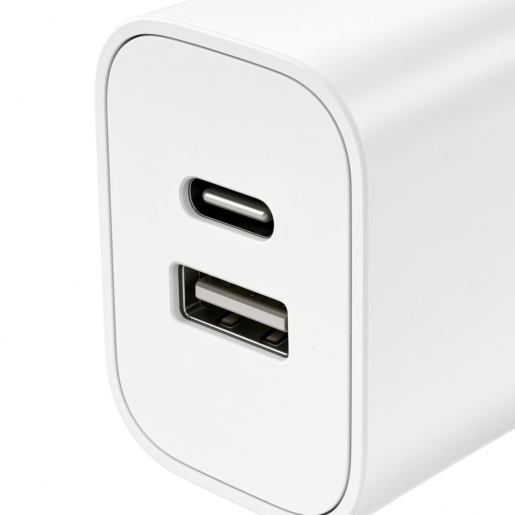 White EU USB-C Charger – Dual Port & Single Port Options