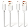 White USB-A to USB-C Cable 2-Pack – Data & Charging