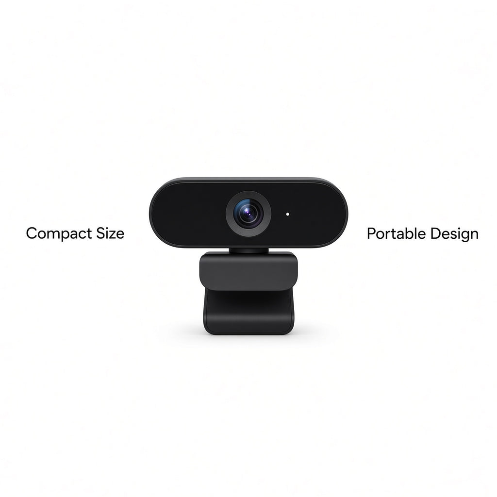 1080P HD Webcam with Built-in Microphone and Adjustable Stand