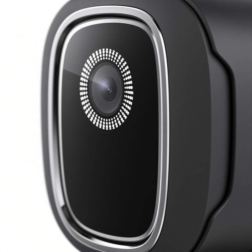 Black HD Webcam with Silver Ring and Adjustable Clip Stand
